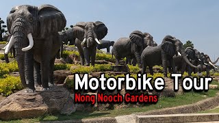 Nong Nooch Tropical Gardens  How to Get There and Motorbike Tour Pattaya Thailand [upl. by Lambrecht]