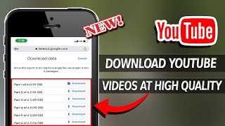 How to Download Your YouTube Videos in High Quality on iPhone  Legal Way [upl. by Shanks]