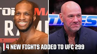 Dana White announces Michael “Venom” Page vs Kevin Holland amp other fights for UFC 299  ESPN MMA [upl. by Nuahsak]