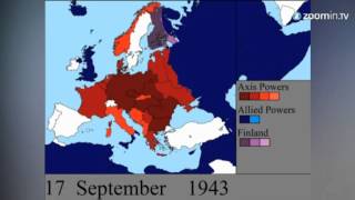 Europas Frontverschiebungen Animation zeigt Zweiten Weltkrieg im Zeitraffer [upl. by Eicak]