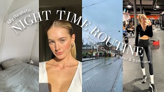 My Realistic Night Time Routine  Evening Workout Cooking Dinner amp Self Care  Sanne Vloet [upl. by Annaeel]