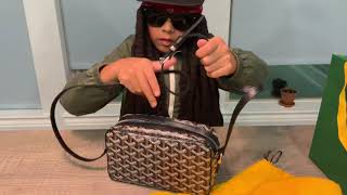 Goyard 2019 Cap Vert Camera Bag Unboxing [upl. by Freddy59]