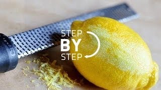 How to Zest a Lemon Like a Pro OR Easy Way to Zest a Lemon [upl. by Horter]