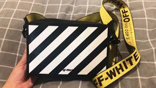 OFF WHITE diagonal crossbody  belt bag  WIMB [upl. by Remle]