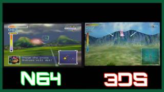 Star fox 64 3DS N64 comparison HD [upl. by Hayden894]