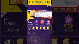 Mr Triple R ff UID freefire ffshorts mrtripler [upl. by Aduhey808]