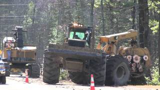 TigerCat 620C Pulling More Wood [upl. by Atiugram]