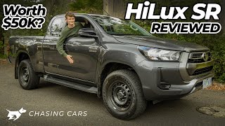 Toyota HiLux SR 2021 review  would you pay 50000 for a HiLux Extra Cab  Chasing Cars [upl. by Knowle274]