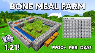 Minecraft EASY Bone Meal FARM FOR ANY WORLD Tutorial 121 [upl. by Kihtrak]