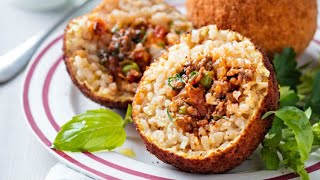 Recette  Arancini au bœuf [upl. by Annaya925]