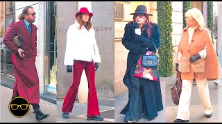 How to Dress like Italian this December Milans Stylish Winter Fashion Chic Street Style Elegance [upl. by Vincenta]