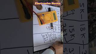 Resistor parallel series connection  Multimeter Testing Resistance  Electronics Verma [upl. by Noakes]