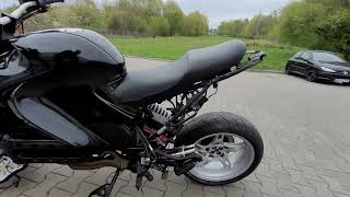 BMW K1200RS exhaust sound Black Widow without db killer [upl. by Rats85]