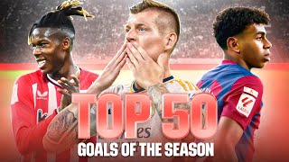 ¡TOP 50 GOLES de LALIGA EA SPORTS 202324 [upl. by Quint]