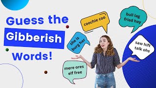 Gibberish Words  Guess The Gibberish Words Easy Medium Difficult  Word Games  Direct Trivia [upl. by Hannan]