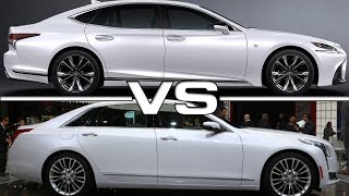 2018 Lexus LS500 F Sport vs 2017 Cadillac CT6 [upl. by Anauqahc]