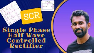 😲😲Single Phase Half Controlled Rectifier ☘️ SCR LTspice R LoadSimulationWindowsSPICE Model😱😱😱 [upl. by Anilehs]