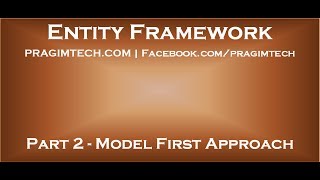 Part 2 Entity Framework Model First Approach [upl. by Eiahpets615]