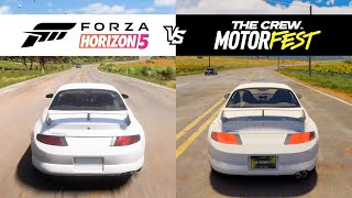 Forza Horizon 5 vs The Crew Motorfest  1998 Mitsubishi FTO GP Version R  FH5 vs TCM Comparison [upl. by Frasch]