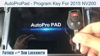 AutoProPad  Program Keys For A 2015 Nissan NV200 [upl. by Assenab893]