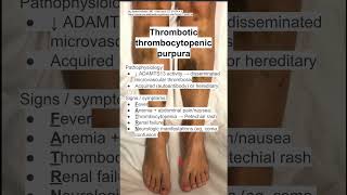 Thrombotic thrombocytopenic purpura TTP [upl. by Alel]