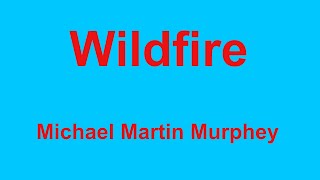 Wildfire  Michael Martin Murphey  with lyrics [upl. by Eecart]