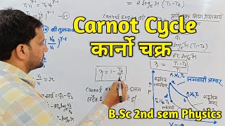 BSc 2nd sem Physics  Carnot Cycle  Carnot Engine  Carnot Cycle in hindi  कार्नो चक्र [upl. by Aitahs559]