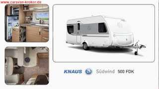 Knaus Südwind 500 FDK Modell 2013 Wohnwagen Caravan Stockbett Kinderbett [upl. by Enitsirhc]