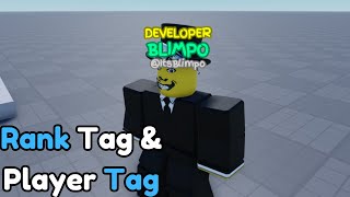 How to add Rank Tags and Name tags IN ROBLOX Studio [upl. by Carlen771]