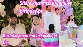 Sitara birthday pr kiya miss kr rahii the  birthday menu mein kiya food thy  babar akbar vlog [upl. by Mussman354]