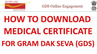 Download Medical Certificate for GDS [upl. by Arraek]