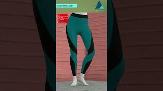 YOGA WEAR  TOP amp BOTTOM Yoga set created in CLO clo3ddesigner 3danimationsoftware 3dmodeling [upl. by Hershell]