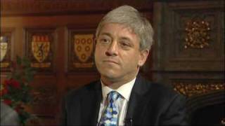 New Speaker John Bercow in angry TV interview spat [upl. by Elocon]