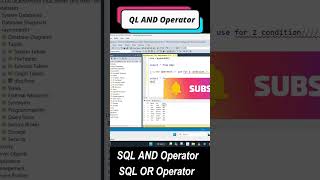 SQL AND Operator and SQL OR operator use in SQL Server 2022  SQL Tutorial sql sqlserver [upl. by Graves931]