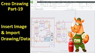 19 Creo Detailed Drawing Insert Image amp Import DrawingData [upl. by Airuam406]