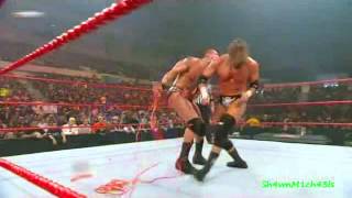 Triple H Vs Randy Orton Last Man Standing Highlights HD One Night Stand 2008 [upl. by Garett314]