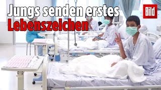 Total rührend Hier winken die HöhlenKinder aus dem Krankenhaus [upl. by Bernetta173]