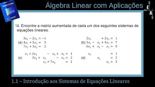 1114 Introdução aos Sistemas de Equações Lineares [upl. by Yrreiht428]