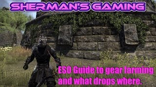 ESO Guide to farming gear and what drops where [upl. by Gav186]