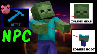 Turning MINECRAFT Mobs as Piggy BUILD MODE NPCs [upl. by Colline]