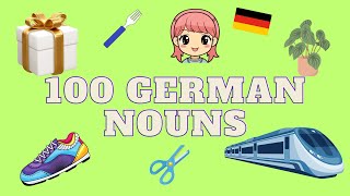 TOP 100 German Nouns for Kids  100 Deutsche Nomen für Kinder  KidsGerman [upl. by Carlie]