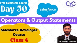 OperatorsampOutput Statements Salesforce training in Kukatpally Top 10 Salesforce training  CYCSOFT [upl. by Siekram585]