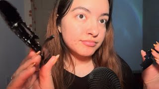 ASMR clipping back your hair tapping personal attention [upl. by Beall71]