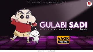 Gulabi Sadi  गुलाबी साडी   Shinchan AI Voice  EchoTunesAI [upl. by Malloch996]