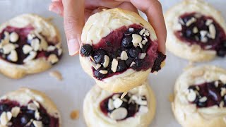 Mixed BerryCream Cheese Crescent Danish Recipe using Pillsbury Crescent Rolls [upl. by Najram]