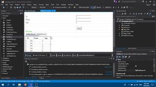 ASPNET web form with SQL databse and insert function in Visual Studio 2017 PART 1 [upl. by Refinne]