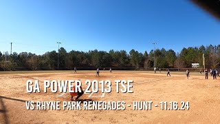 GA Powers 2013 Tse vs Rhyne Park Renegades Hunt  111624 [upl. by Eleirbag]