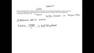 Acid Base Titration Example [upl. by Adnerad515]