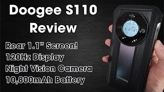 Doogee S110 Rugged Phone Review  Rear Display Night Vision [upl. by Sibie]