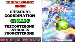 GONADS FUNCTIONS PART 2  MDCAT LECTURE  CLASS 12 NEW SINDH BIOLOGY BOOK [upl. by Mahgem]